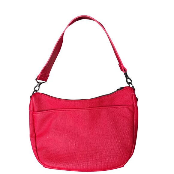 Lug Red Harmony Bag Quilted Crossbody Dual Adjustable Strap Multiple Compartment - Picture 4 of 7